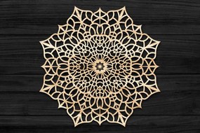Σετ των 2 Intra απο ξύλο plywood 3mm-4mm πάχος 3D Mandala για Cricut Δίασταση 30x30 cm INTRAFABR-69579116