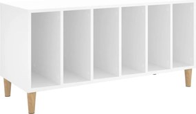 vidaXL Έπιπλο Δίσκων Λευκό 100 x 38 x 48 εκ. από Επεξεργασμένο Ξύλο