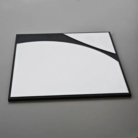 Stewehome Καθρέπτης Τοίχου Μαύρος 70x70x70 cm