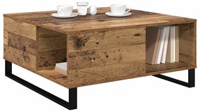 vidaXL Τραπεζάκι σαλονιού Παλαιό ξύλο 80 x 80 x 36.5 εκ
