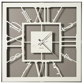 Ρολόι τοίχου 50x50εκ Tauro avorio,χάλυβας,Arti e Mestieri