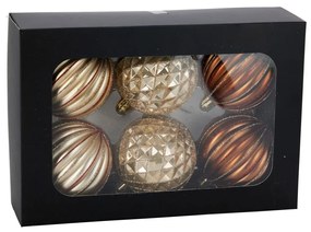 Χριστουγεννιάτικες Μπάλες (Σετ 6τμχ) K-M Brown AWR414140