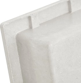 vidaXL Ράφι Ντουζιέρας Λευκό Ματ 41 x 51 x 10 εκ.