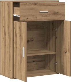 vidaXL Πλαϊνό γραφείο Artisan Oak 60 x 30 x 84 εκ Επεξεργασμένο ξύλο
