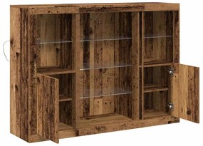vidaXL Πλαϊνό γραφείο Παλαιό ξύλο 142.5 x 37 x 100 εκ.
