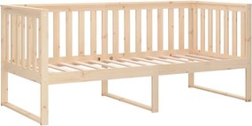 vidaXL Κρεβάτι ημέρας χωρίς στρώμα 100x200 cm Στερεό ξύλο πεύκο