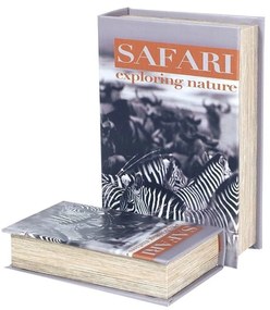 Καλάθια, κουτιά Signes Grimalt  Κιβώτια Βιβλίων Safari Zebra 2U