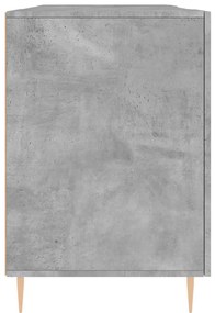 vidaXL Γραφείο Γκρι Σκυροδέματος 140 x 50 x 75 εκ. από Επεξεργ. Ξύλο