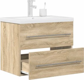 vidaXL Σετ Επίπλων Μπάνιου 2 Τεμαχίων Sonoma Δρυς Επεξεργασμένο Ξύλο