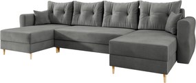 Γωνιακός Καναπές Zako U-Anthraki - 310.00Χ138.00Χ85.00cm