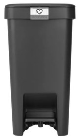 Brabantia 1008476 Stepup Κάδος Απορριμμάτων Γκρι με Πεντάλ 10lt Dark Grey