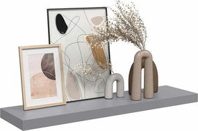 vidaXL Ράφι Τοίχου Γκρι 90x23,5x3,8 εκ. MDF