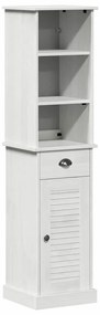 vidaXL Σετ Επίπλων Μπάνιου VIGO 2 pcs Καφέ και Λευκό 37 x 34 x 150 εκ