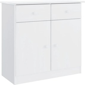 vidaXL Ντουλάπι ALTA Λευκό 77 x 35 x 73 εκ. από Μασίφ Ξύλο Πεύκου
