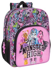 Σχολική Τσάντα Monster High Drama Πολύχρωμο 33 x 42 x 14 cm