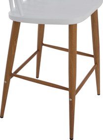 ΣΚΑΜΠΟ ΜΠΑΡ VANESSA HM9300.01 ΛΕΥΚΟ ΜΕΣΑΙΟΥ ΥΨΟΥΣ 43x45x97Υεκ.