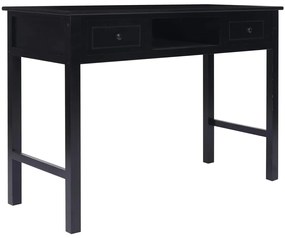 vidaXL Γραφείο Μαύρο 110 x 45 x 76 εκ. Ξύλινο