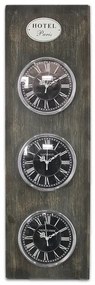 Τριπλό Ρολόι Τοίχου Ξυλινο , 17733stk