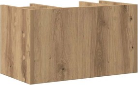 vidaXL Οργανωτής Γραφείου Μαύρη δρυς 44,5 x 24 x 25 εκ