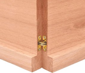 vidaXL Επιφ Τραπεζιού Αν Καφέ 120x50x(2-4)εκ. Επεξ. Μασίφ Ξύλο Δρυός