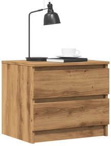 vidaXL Κομοδίνο Αρτισιανή Δρυς 50x40x43.5 εκ. από Επεξεργασμένο Ξύλο