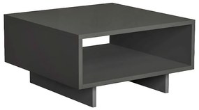 Τραπεζάκι σαλονιού Hola Megapap χρώμα ανθρακί 60x60x32εκ.