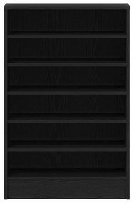 vidaXL Ντουλάπα Παπουτσιών Μαύρο Δρύς 60x35x92 εκ Επεξεργασμένο Ξύλο