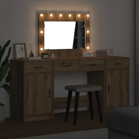 vidaXL Τραπέζι περιποίησης 3 pcs Καφέ 78,5 x 41 x 135 εκ