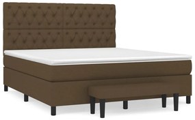 ΚΡΕΒΑΤΙ BOXSPRING ΜΕ ΣΤΡΩΜΑ ΣΚΟΥΡΟ ΚΑΦΕ 160X200 ΕΚ ΥΦΑΣΜΑΤΙΝΟ 3136848