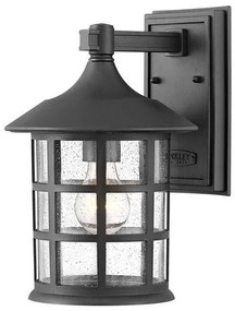 Φανάρι Απλίκα Φωτιστικό Τοίχου 1xE27 IP44 30cm Freeport Elstead Lighting-HK-FREEPORT2-M-TBK-Μαύρο HK-FREEPORT2-M-TBK
