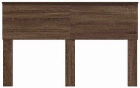 vidaXL Κεφαλάρι Καφέ δρυς 140 cm Επεξεργασμένο ξύλο