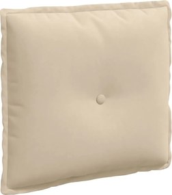 vidaXL Μαξιλάρι Πλάτης Κρεμ 50 x 45 εκ. Ύφασμα Μικροΐνας