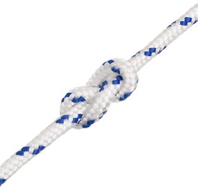 vidaXL Σχοινί Ναυτιλίας Λευκό 6 χιλ. 25 μ. από Πολυπροπυλένιο