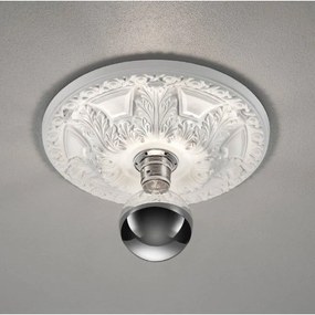 Trio Lighting Γύψινη Πλαφονιέρα Οροφής Lilly Φ30cm Ε27 Λευκό 603300101