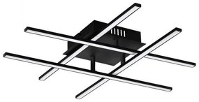 Φωτιστικό Οροφής-Πλαφονιέρα Led Lasana 3 99316 3000K Black Eglo Aluminium, Plastic