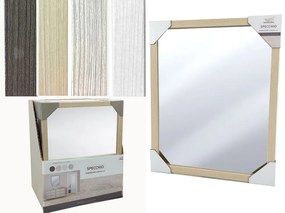 Καθρέπτης Ξύλο/Γυαλί  44x54cm Σε 4 Αποχρώσεις-06510268