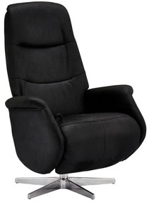 Delta Recliner Black Fabric