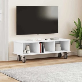 vidaXL Βάση TV Λευκό 100 x 35 x 35 εκ Επεξεργασμένο ξύλο