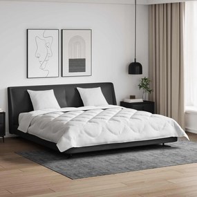 vidaXL Διπλωμένη Κουβέρτα Όλων των Εποχών 3 pcs Λευκό Μικροΐνες