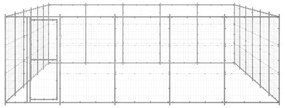 vidaXL Κλουβί Σκύλου Εξωτερικού Χώρου 36,3 μ² από Γαλβανισμένο Χάλυβα