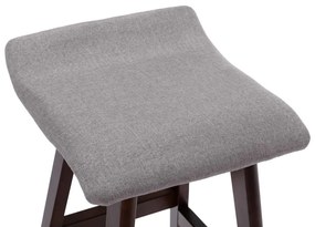 Καρέκλα Μπαρ Χρώμα Taupe Υφασμάτινη - Μπεζ-Γκρι