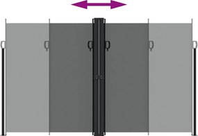 vidaXL Σκίαστρο Πλαϊνό Συρόμενο Ανθρακί 200 x 1000 εκ.