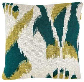 Μαξιλάρια Malagoon  Ikat knitted cushion lurex green (NEW)