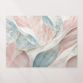Πίνακας σε καμβά Ροζ Γαλάζια Κύματα KNV2497 45cm x 65cm