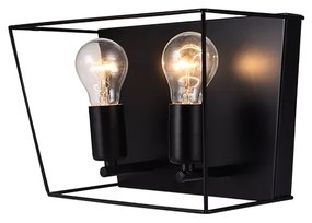 Φωτιστικό Επίτοιχο Aca OD61022WB PISSARO Μαύρο Ματ (Black Mat)