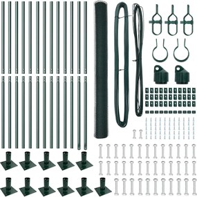 vidaXL Στύλος Περιφράξεων Πράσινο 25 x 1,6 μ (25 mm δίχτυ)