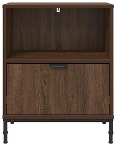 vidaXL Κομοδίνα 2 pcs Καφέ δρυς 49 x 36 x 61 εκ Επεξεργασμένο ξύλο