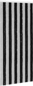 VidaXL Κουρτίνα εντόμων Chenille Γκρι και Μαύρο 100 x 220 cm 100% PP