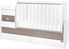 BED MAXI PLUS NEW 70/160 WHITE/CAFFE