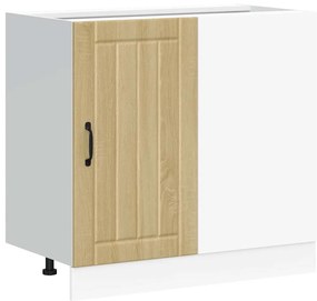 vidaXL Ντουλάπι βάσης νεροχύτη "Lucca" Sonoma Oak Engineered Wood